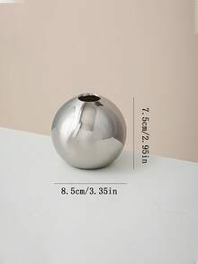 1PC Ceramic Vase With Geometric Stripes Of Gold And Silver Plating, Room Decoration, Home Decoration, Kitchen Decoration, Wedding Decoration, Table Decoration, Ornaments, Office Decoration, Garden Decoration, Outdoor Decoration.