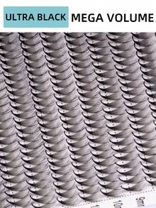 600 Stücke 20 Reihen XXL Tablett 12D 14D Mega Volumen Wimpern Handgefertigt Russisches Volumen Promade Volumen Fächer Ultra-Schnell Schmal Spitz Dünn Basis Importierte Koreanische PBT Faser Ultra Dunkel Weich C D Locken 8-15mm Vorgefertigte Fächer Wimpernverlängerungen Premium Profi