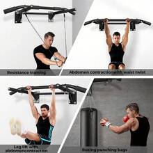 DDCAQIOUA Dispositivo de dominadas montado en la pared, esencial para el entrenamiento físico en casa, soporte de peso cada vez más grueso, entrena la fuerza de las manos y los hombros, adecuado para entusiastas del fitness.