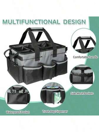 1pc Large Capacity Outdoor Storage Bag, Camping Organizer Bag, Cleaning Tool Organizer Bag, Multi-Functional Storage Bag, Crossbody Handheld Portable Cleaning Tool Waist Pack, Outdoor Tool Bag, Outdoor Storage Bag, Multi-Purpose Storage Bag, Sports Storage Bag, Indoor Storage Bag, Home Storage Bag, Clothes Storage, Shoes Storage, Outdoor Miscellaneous Storage