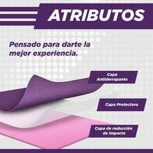 Tapete Antideslizante Yoga 6mm con lineas de alineación |   Esterilla antiderrapante de alta calidad de TPE para yoguis, pilates, entrenamiento en casa, funcional y estiramientos con líneas de Guía - azul - Ver 7