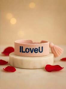 1 Stück personalisiertes besticktes Namens-Geflochtenes Armband - besticktes Boho Freundschaftsarmband mit Quaste, verstellbar, Unisex Geschenk, Weihnachten 2025, Weihnachtsgeschenk, Paargeschenk, Familiengeschenk, Jungen-/Mädchengeschenk