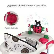 Semi-Luxury Baby Walker, Musical Ladybug, Model 190c - Pink - View 3