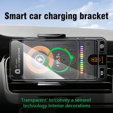 Wireless Car Charger Holder, 15W Fast Charging, Automatic Clamping Car Charger, Mobile Phone Holder Vent, Suitable For IPhone 15 14 13 12 Mini Pro Max 11 XR XS X, Etc., Button Release, Clamp, Rotate, Convenient And Practical