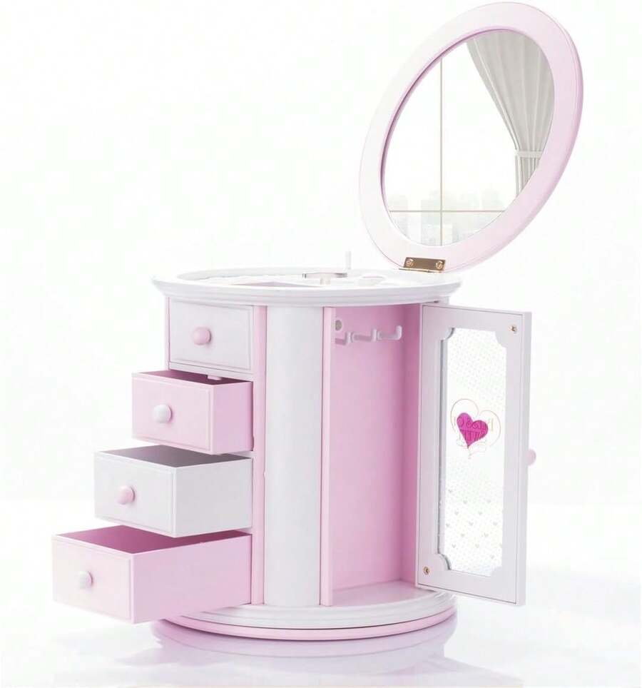 ¡RecomendadoRenawe - Caja de joyería musical para niñas, bonito collar para niños pequeños, regalo para niños, caja organizadora de joyas de música¡Top de Temporada - 1 - Ver 1