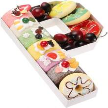 1pc 0-9 Numeric Shaped Reusable Dessert Display Plate, 26 Alphabet A-Z Shaped Tray, Suitable For Filling With Sweets, Cakes, Chocolates, Fruits, Ideal For Graduation Ceremony, Birthday Party, Bachelor Party, Wedding Anniversary, Various Holiday Table Decor