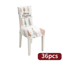 Zestaw stołu i krzeseł świątecznych (1 lub 4) z motywem choinki i płatka śniegu, sezonowy zestaw stołu i krzeseł o wymiarach 17,7 x 23,6 cala, dekoracja na przyjęcie, dekoracja domu, dekoracja świąteczna, artykuły imprezowe - Wielokolorowe - Zobacz 16