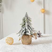 Mini Artificial Christmas Tree Small Tabletop Christmas Tree Decor 7.8 X 5.9 Inches Miniature Christmas Table Decorations White Small Xmas Trees For Home Kitchen Table Decor - Multicolor - View 13