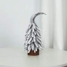 Christmas Decoration Twisted Neck Mini Artificial Christmas Tree, Holiday Party Decor, Small Christmas Tree For Window Display, Tabletop Ornament, Christmas Decoration, Snowy Artificial Pine Tree Elf Twisted Neck Christmas Tree Home Decor Christmas Decorations Room Decor