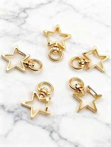 10 sztuk modne metalowe zapięcie na klamrę brelok zapięcie z pazurem homara z okrągłym otwarciem i pierścienie skokowe DIY biżuteria akcesoria