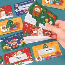 20pcs Christmas Scratch Off Cards With Golden Tickets - Reveal Hidden Messages, Santa, Polar Bears, Merry Christmas - For Secret Santa, Party Favors, Gifts - Elegant Holiday Stationery - Compatible With Standard Printers - Ideal For Christmas, Birthdays, Corporate Events - Bulk Scratch Cards For Gifts, Festive Gifting, Cartoon Themed Cards, Versatile Gift Cards