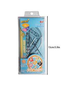 Juego de 4 reglas con diseño de niño huevo, regla de papelería para estudiantes, suministros escolares con juego de tabla triangular.