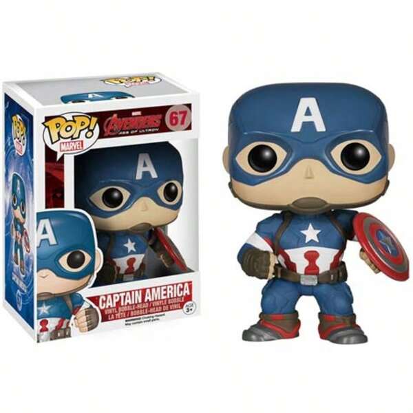 Funko Pop! Marvel: Captain America (Avengers: Age Of Ultron) Bobble-Head Figure