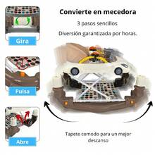 Andadera Semi Lujo Para Bebé Mecedora Bocho Mod Tek-201 - Café integral - Ver 3