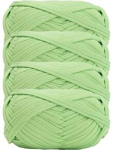 4pcs/400g High Quality Polyester Crochet And Knitting Yarn, 100G/Pc, 30m/Pc Length - Ideal For DIY Projects, T-Shirts, Slippers And Baskets, Fabric Strips Handmade Weaving DIY Bags, Toys, Shoes, Carpets, Organizer Basket Liners - Multicolor - View 29