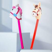 8/4/2/1 件 37 英寸充气棍棒和马玩具 - 儿童趣味充气人物、充气牛仔棍、小马棍气球，易于充气，适用于派对、生日主题派对、家居装饰、家庭聚会照片道具