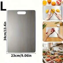 1pc Stainless Steel Double-Sided Cutting Board, Easy To Clean, Knife-Friendly And Durable, Suitable For Cutting Fruits, Vegetables And Meats, Portable And Durable Accessory, Easy To Clean, Holiday Gift, Available In Multiple Sizes - Nhiều màu - Xem 11