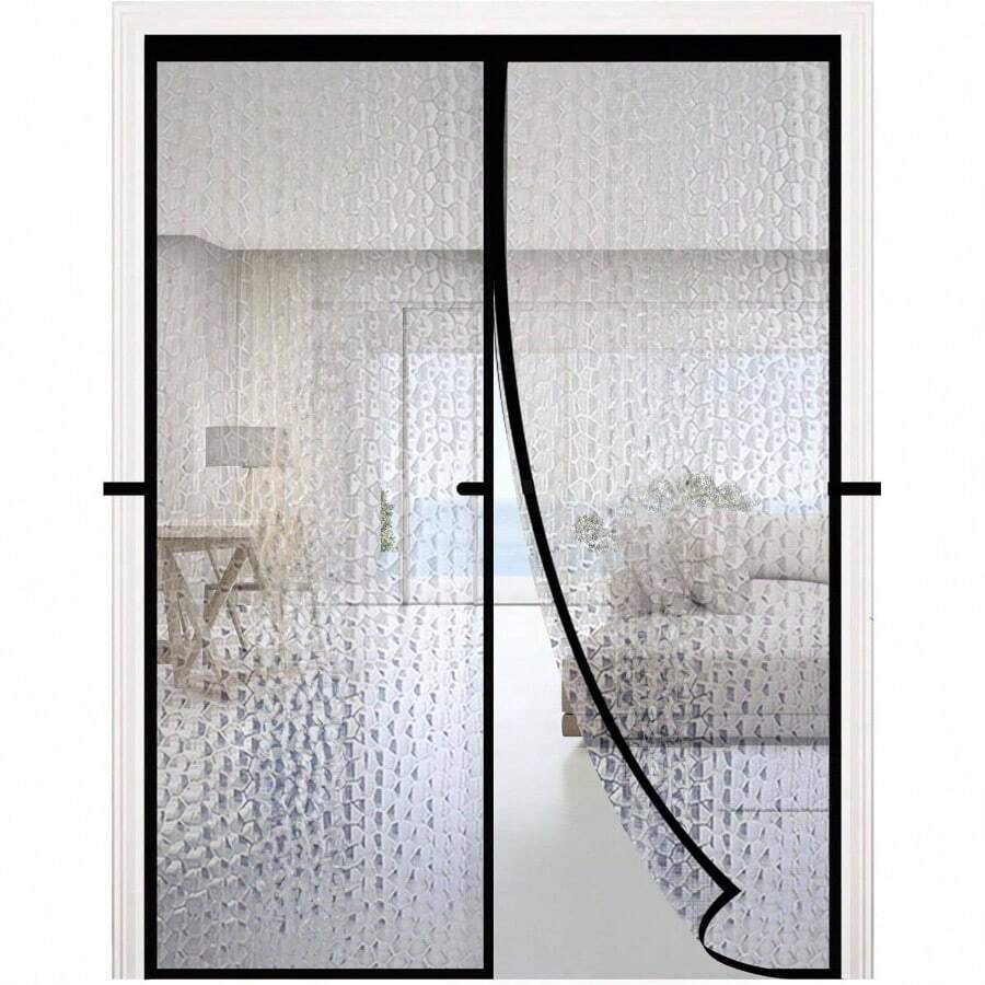 Magnetic Thermal Insulated Door Curtain, Waterproof EVA Door Cover, Fit Doors Size Up To 38x82Temperature Insulated Doorway Curtain Partition, Patio Self - Closing Doors Net Screen - Phù hợp với kích thước cửa 38"X82" - Xem 1