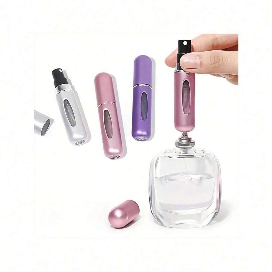 Random Style1pc Travel Perfume Bottle, 5ML Refillable Travel Sprayer, Travel Size Perfume Refill Bottleand Pocket Perfume Dispenser, Travel Bottle And Atomizer Sprayer For Cologne Perfume - Màu sắc ngẫu nhiên - Xem 1