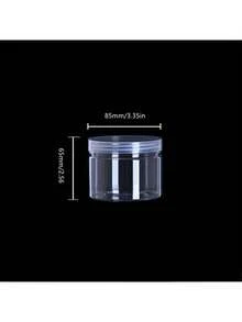 1 件塑料透明密封罐、密封谷物和谷物储存容器、厨房整理罐、家用储物瓶、多用途半透明塑料罐和可重复使用带盖容器，可有效整理您的厨房、厨房配件 - 透明 - 查看 7