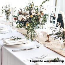 White Tablecloth Rectangle 60 X 102 Inch 2 Pack 6ft Polyester Fabric Table Cloths Rectangular Table Covers For Party Banquet Dining Birthday Wedding - Trắng + 70 x 120 inch - 2 gói - Xem 2