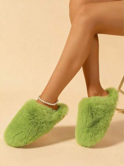 Pantufas fofinhas da moda outono/inverno 2025 para homens e mulheres, pantufas quentes com biqueira de pelúcia