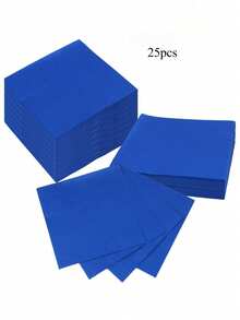 20/40/60/Bộ Khăn Ăn Tiệc Gentleman Blue, Khăn Giấy Mềm 2 Lớp, Kích Thước Khi Mở Ra 25cm*25cm, Thích Hợp Cho: Đám Cưới, Tiệc Trà, Trang Trí Tiệc Sinh Nhật, Trang Trí Tiệc, Đồ Dùng Tiệc Tùng, Trang Trí Ngày Lễ, Đồ Dùng Ngày Lễ - Xanh đậm - Xem 7