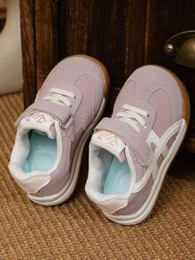 1 Pair Kids' Soft Sole Non-Slip Sports Shoes, Girls' Fashion Versatile Casual Sneakers, Tennis Shoes, New Spring/Autumn Collection - Pink - View 6