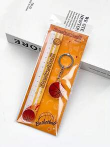 1pc High-Quality Acrylic Cartoon Football & Basketball Student Stationery Ruler