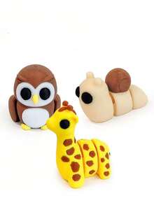 [Juguetes de animales coloridos] Conjunto de 5/10 piezas de juguetes de animales en miniatura impresos en 3D de colores vibrantes | Perfecto para calendarios de adviento navideños, regalos de fiesta y rellenos de calcetines, fabricados con material PLA con enlaces a presión móviles Figuras de animales impresas en 3D, juguetes flexibles articulados para fidget, decoración de escritorio linda, regalos de fiesta, rellenos de bolsas de regalo