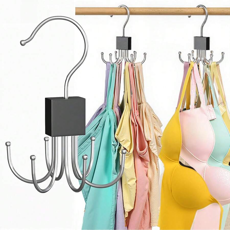 Kalimdor 2 Pack Tank Top Hanger, Bra Hanger Organizer - 360 °   Rotatable Hooks Holds 36 Items, Space Saving Closet Organizers And Storage For Tank Top, Bras, Scarf, Purse Etc. Bra Organizer For Closet - 2 - 查看 1