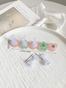 3D树脂亚克力扎染果冻色亮片星星爱心排列底座，配5个极光彩色美甲展示架，日式美甲DIY工具及摄影道具