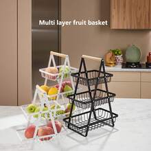 Giỏ đựng trái cây 3 tầng có thể tháo rời, kệ đựng đồ nhà bếp, giá trưng bày đa năng cho phòng khách, đựng trái cây khô và đồ ăn nhẹ. - Nhiều màu - Xem 8