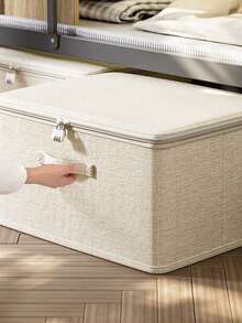 1 pièce/2 pièces Boîte de rangement pour vêtements et literie, boîte de rangement pliable avec couvercle, accessoire de rangement pour pantalons, rangement et organisation pour dortoir et armoire de maison. Rangement pour vêtements, boîte de rangement