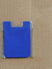 1PC Mobile Phone Silicone Card Holder Slot Sleeve, Stick On Pocket Credit Card ID Case Pouch Compatible With Apple Android - Multicolor - View 18