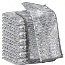 30pcs Magic Cleaning Cloth Thickened Double -Sided Metal Steel Wire Rags Kitchen Dish Pot Washdishing Cloths Towel Clean Tools