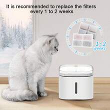 4pcs/8pcs/12pcs Cat Fountain Filter, 4 Grids Rectangular Replacement Filters, Compatible With Pet Fountain, Activated Carbon Filter, Suitable For Automatic Pet Drinking Fountain, Cat & Dog Water Dispenser Accessories - White - View 3