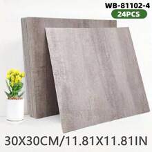 12/24 件哑光奢华大理石地砖，厚实，现代风格耐磨材料，易于 DIY 安装，适用于厨房、浴室、客厅、办公室和其他室内地板和墙壁，优雅的家居装饰，易于安装的贴纸，防滑地砖，防水墙贴 - 彩色 - 查看 18