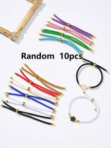 5/10/20/30/50/100/200/300/400/500pcs Multi-Color Elegant Quatrefoil Flower Double Hole Pendant, Suitable For DIY Necklace, Bracelet, Earring, Key Chain, Phone Charm, Couple Gift Jewelry Making