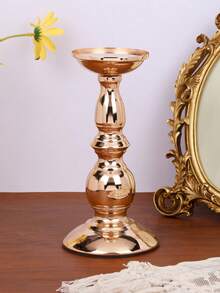 1 Peça/1 Conjunto Suporte de Vela de Pilar Romano de Ferro Forjado, Decoração de Ornamentos de Suporte de Vela de Estilo Retrô, Adequado para Lareira, Casamento, Natal, Festa de Inauguração da Casa, Jantar à Luz de Velas, Simples Decoração de Mesa Romântica para Casa