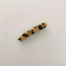 1pc Acetate Barrette French Hair Clip, Elegant Rectangle Hair Clip With Fashionable Tortoiseshell Print, Women Hair Accessory, Claw Clips, Hair Claws, Hair Slide, Hair Barrettes