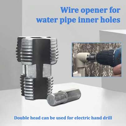 PVC Pipe Threader Tool Easy To Use Double Head Design Wire Opener Essential Addition To Your Toolkit