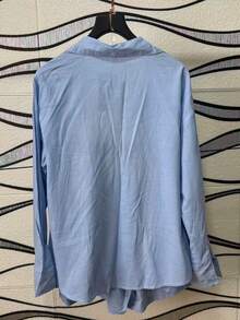 Imported Women's Linen Set / Button / Lining / / Women's - Blue - View 7