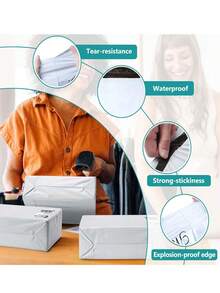 10/20/30/50 bolsas de envío de unicolor, bolsas de embalaje multifuncionales simples para la escuela, la oficina, el envío y el correo de regreso a la escuela, bolsas de mensajería extra grandes y reforzadas, bolsas de correo impermeables, bolsas de embalaje autoadhesivas, bolsas de embalaje sellables, bolsas de almacenamiento logístico, sobres de envío de ropa