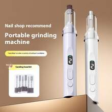 OBOVAY Random Style Professional Electric Nail Drill Polishing Machine, Dead Skin Removal, Art Sanding File Pen, Nails Polisher Grinder, Manicure Tools With A UV Lamp