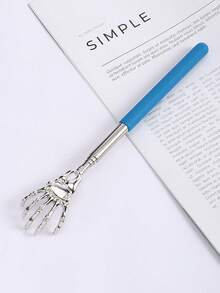 1PC Extendable Back Scratcher, Stainless Steel Portable Telescopic Rubber Handle Back Scratchers For Thanksgiving, Birthday, Christmas Gifts,School,Back To School,Travel,Travel Essentials,Home Essentials,Spa,Massage Tool,Massage,Massager,Spa - Multicolor - View 12