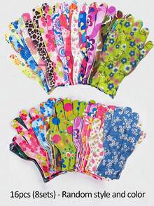 20pcs/10sets Women's Floral Gardening Gloves, Non-Slip Grip Garden Work Gloves, Comfortable Anti-Thorn Gardening Gloves, Spring Gift - Multicolor - View 14