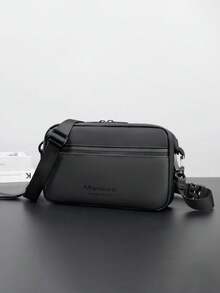 1 套男士斜挎包、单肩包、腰包、手拿包、钱包、卡包、运动包、PU 材质、多隔层、多口袋、可调节肩带、新款休闲简约时尚包、便携运动休闲男包、适合工作、上学、旅行、通勤、购物、送给男朋友、家人、朋友的礼物（所有品牌字母随机）