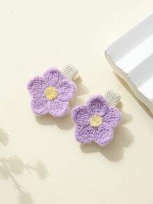 20pcs Multicolor Baby Hair Clips Sweet Cute Flower Design Non-Damaging Non-Snagging Fabric Hair Clips Suitable For All Seasons Daily Casual Party Holiday Celebration Gift-Worthy Fashionable Mom And Baby Essential Item Cute Baby Photo Shoot First Choice - Multicolor - View 10