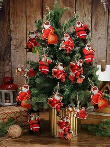 15 قطعة من ديكورات سانتا كلوز الأسود الخشبية لعيد الميلاد، ديكورات سانتا كلوز الأمريكي الأفريقي لعيد الميلاد، ديكورات شجرة عيد الميلاد بسانتا كلوز الأسود، زينة خشبية لسانتا كلوز لديكور المنزل والغرفة في فصل الشتاء